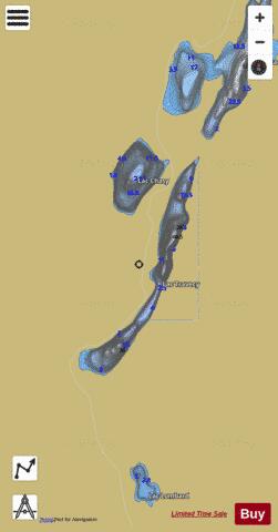 Travecy, Lac depth contour Map - i-Boating App