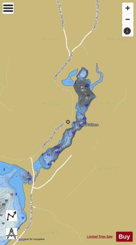 Vaillant, Lac depth contour Map - i-Boating App