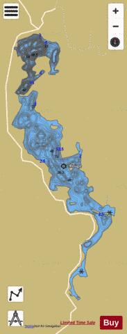 Rouge, Petit lac depth contour Map - i-Boating App