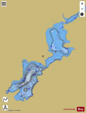Gate, Lac depth contour Map - i-Boating App