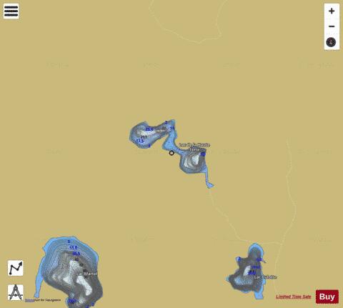 Haute Terre, Lac de la depth contour Map - i-Boating App