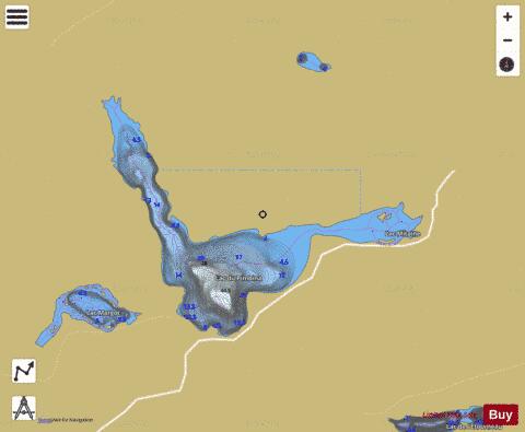 Pimbina, Lac du depth contour Map - i-Boating App