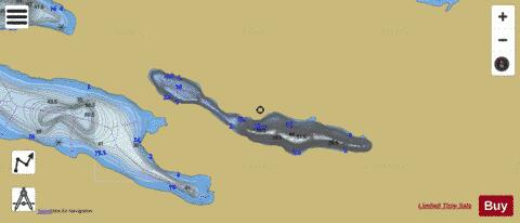 Lafleur, Lac depth contour Map - i-Boating App