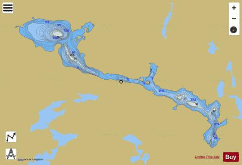 Sans Bout, Lac depth contour Map - i-Boating App