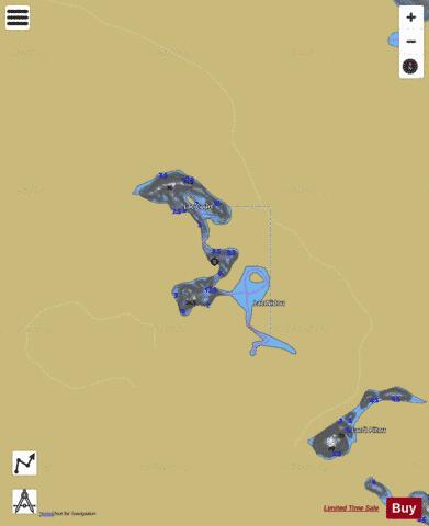 Court, Lac depth contour Map - i-Boating App