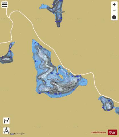 Ferme, Lac de la depth contour Map - i-Boating App