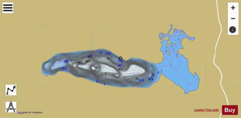 Bourassa, Lac depth contour Map - i-Boating App
