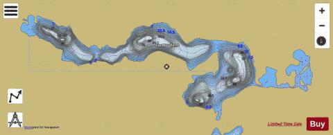 Prudent, Lac depth contour Map - i-Boating App