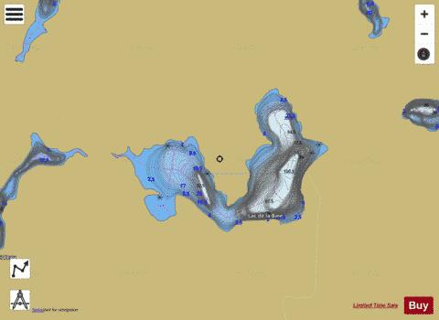 Baie, Lac de la depth contour Map - i-Boating App