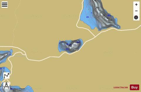 Simon, Lac depth contour Map - i-Boating App