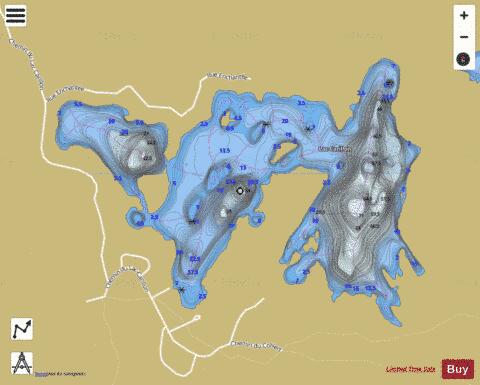 Carillon, Lac depth contour Map - i-Boating App