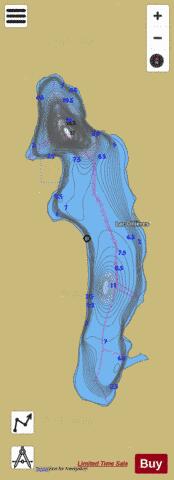 Ollieres, Lac depth contour Map - i-Boating App