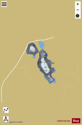 Leamy, Lac depth contour Map - i-Boating App
