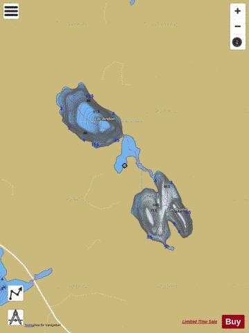 Quinn, Lac depth contour Map - i-Boating App