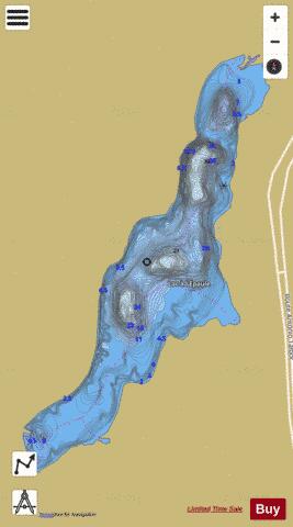 Epaule, Lac a l' depth contour Map - i-Boating App