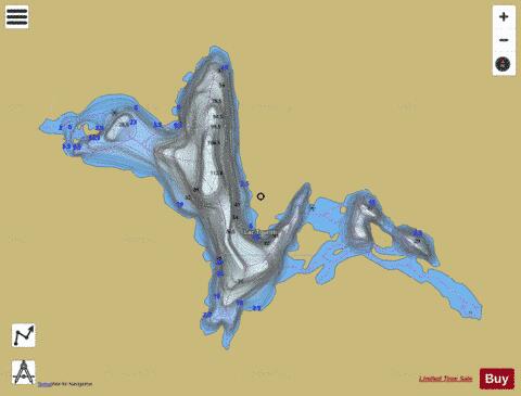 Tourilli, Lac depth contour Map - i-Boating App