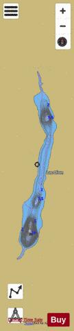 Dion, Lac depth contour Map - i-Boating App