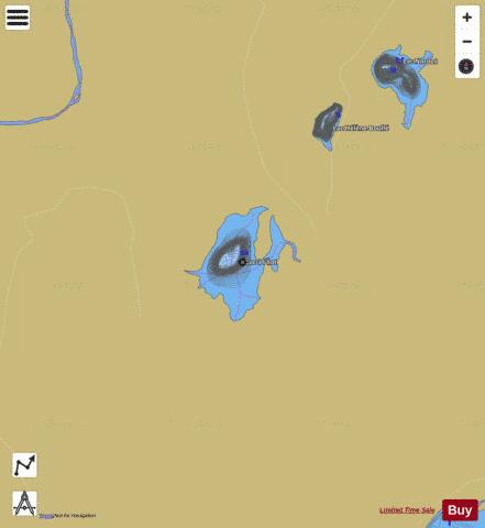 Ilot, Lac a l' depth contour Map - i-Boating App