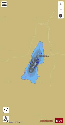 Lachance, Lac depth contour Map - i-Boating App