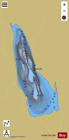 Archambault, Lac depth contour Map - i-Boating App