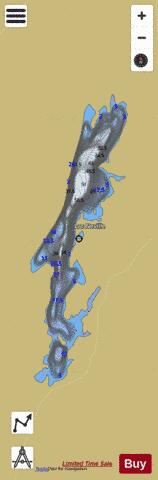Neville, Lac depth contour Map - i-Boating App