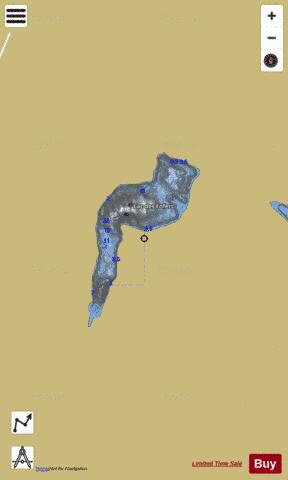 Enfers, Lac des depth contour Map - i-Boating App