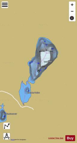 Keller, Lac depth contour Map - i-Boating App