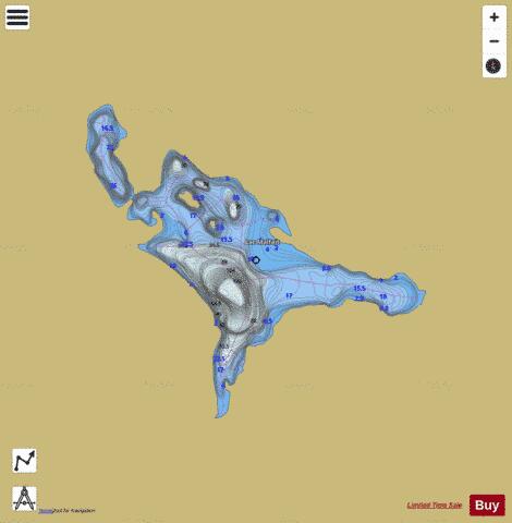 Malfait, Lac depth contour Map - i-Boating App
