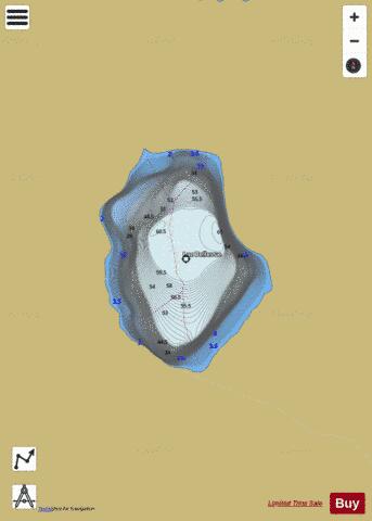 Bellevue, Lac depth contour Map - i-Boating App