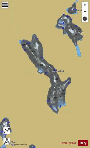 Bouchard, Lac depth contour Map - i-Boating App