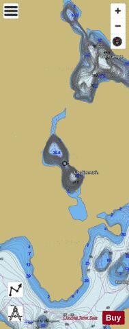 Germain, Lac depth contour Map - i-Boating App