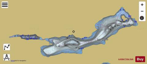 Parkman, Lac depth contour Map - i-Boating App