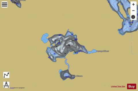 Hebert, Lac depth contour Map - i-Boating App