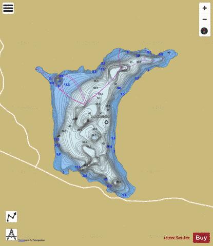 McGuire, Lac depth contour Map - i-Boating App
