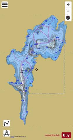Joutel, Lac depth contour Map - i-Boating App