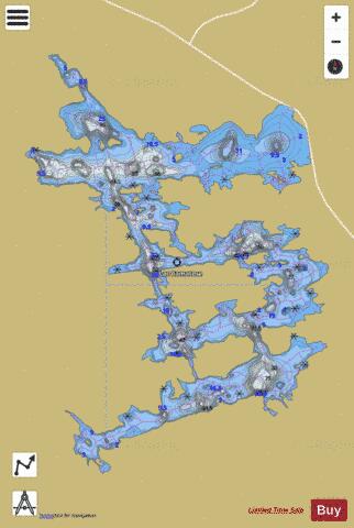 Camatose, Lac depth contour Map - i-Boating App