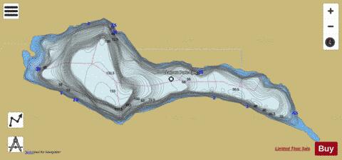 Porc-Epic, Lac au depth contour Map - i-Boating App