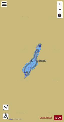Etincelant, Lac depth contour Map - i-Boating App