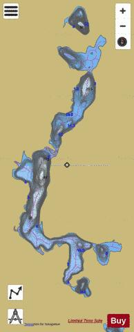Grand Chien, Lac du depth contour Map - i-Boating App