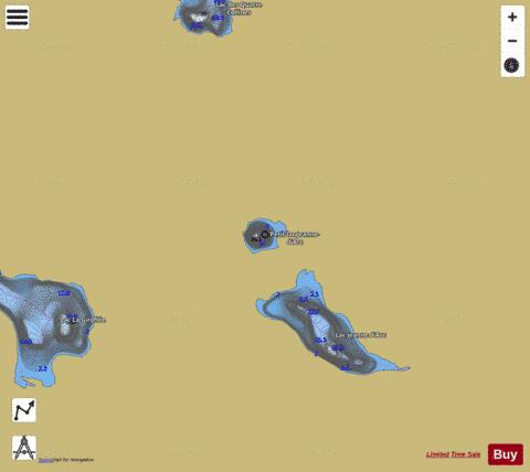 Jeanne-d'Arc, Petit lac depth contour Map - i-Boating App