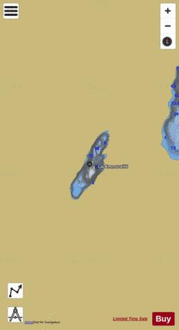 Emmuraille, Lac depth contour Map - i-Boating App