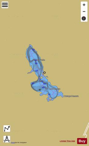 Demaux, Lac depth contour Map - i-Boating App