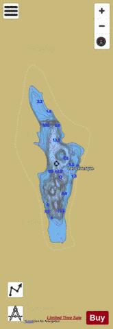 Levesque, Lac depth contour Map - i-Boating App