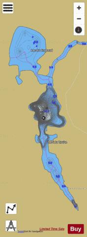 Truite, Lac a la depth contour Map - i-Boating App
