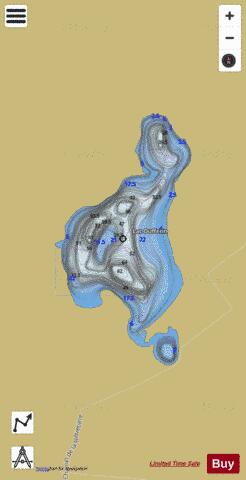 Dufferin, Lac depth contour Map - i-Boating App