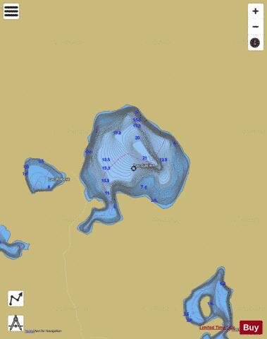 Gacien, Lac depth contour Map - i-Boating App