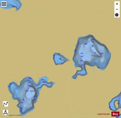 Robert, Lac depth contour Map - i-Boating App