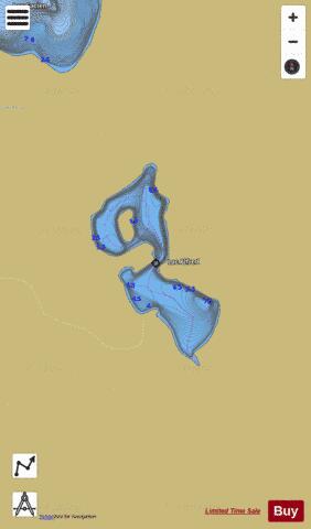 Alfred, Lac depth contour Map - i-Boating App