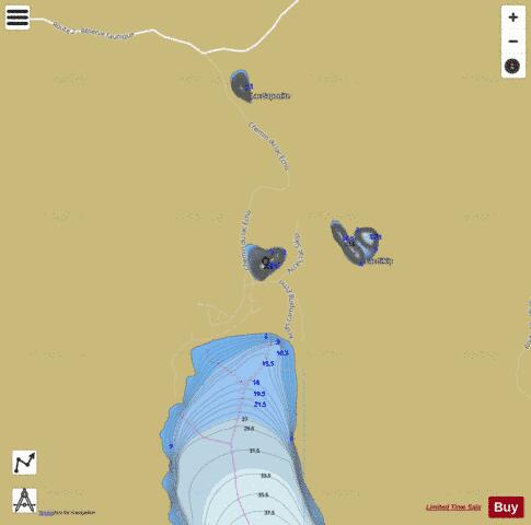 Taku, Lac depth contour Map - i-Boating App
