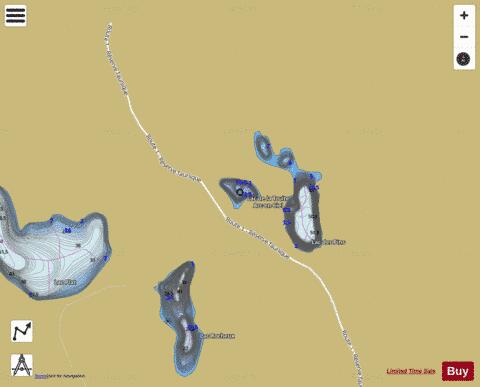 Truite Arc-en-Ciel, Lac de la depth contour Map - i-Boating App
